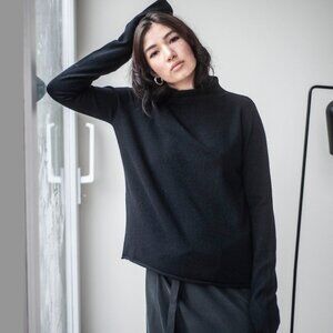 Black Turtleneck Sweater